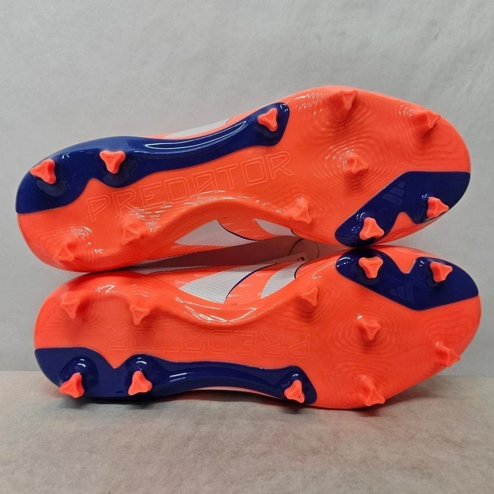 Adidas Predator League FG/MG Soccer Cleats‎ JI1115 Orange Blue Men's Size 10.5